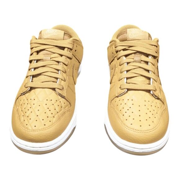 NWOB NIKE Dunk Low 'Quilted Wheat' Sneakers Size 6.5 - Picture 4 of 7